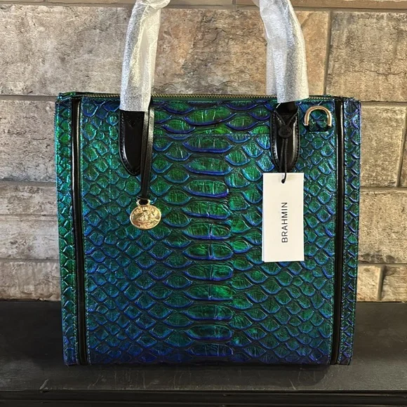 NWT Brahmin Caroline Emerald Lulia - Picture 4 of 11